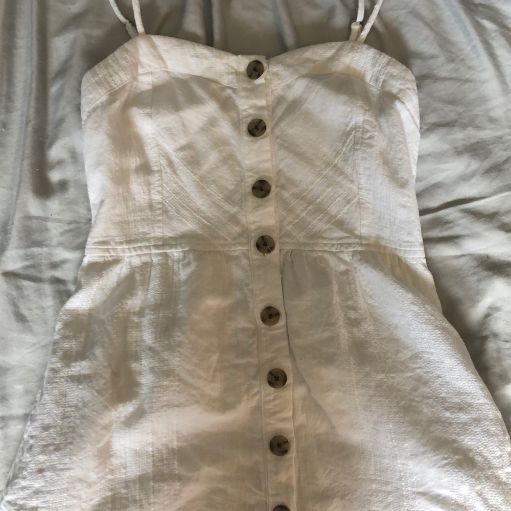 White button down dress